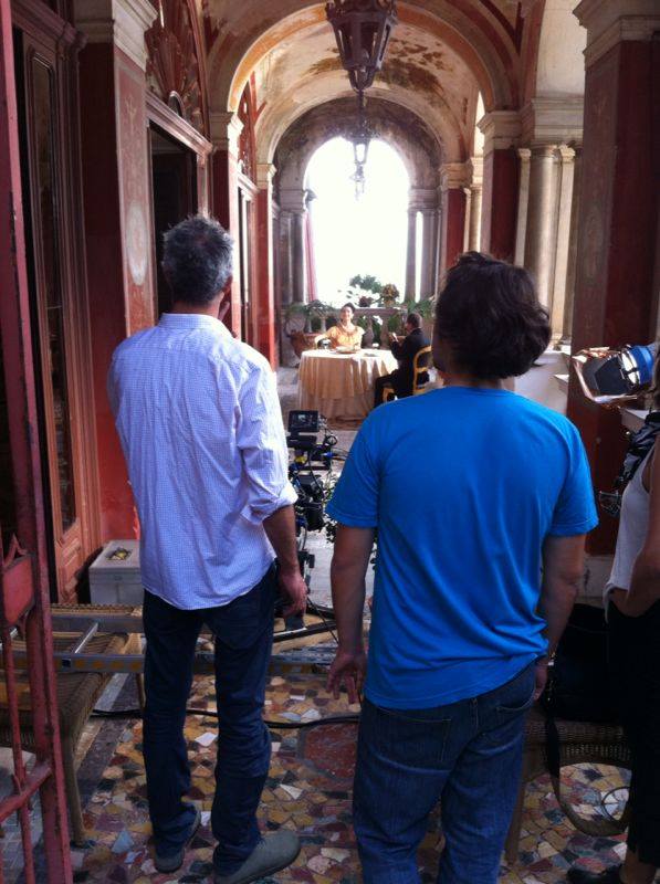 Set cinematografico: Triumph of the Tomato a Villa Domi Napoli