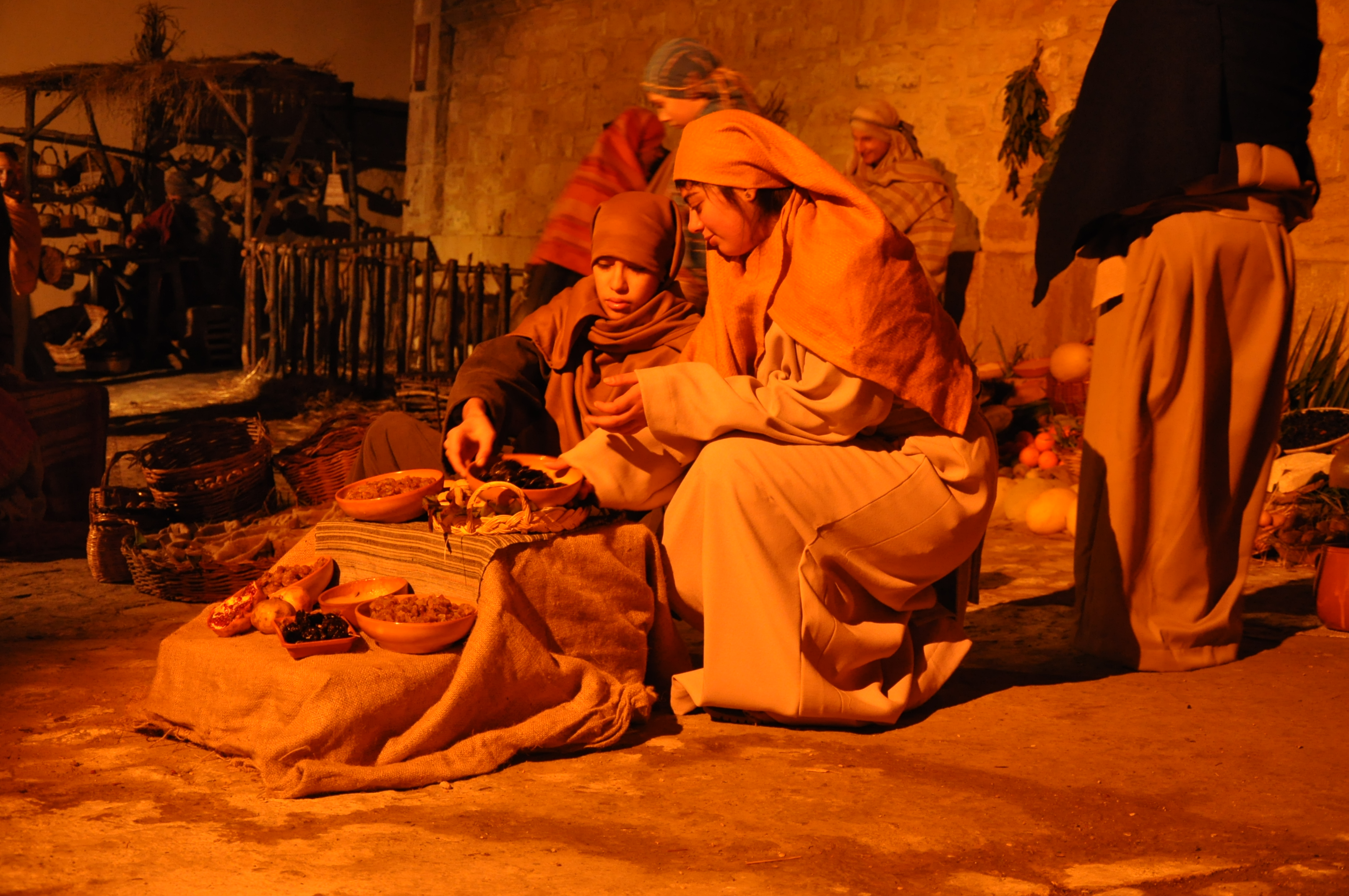 Presepe vivente nel borgo antico di Gangi (PA)